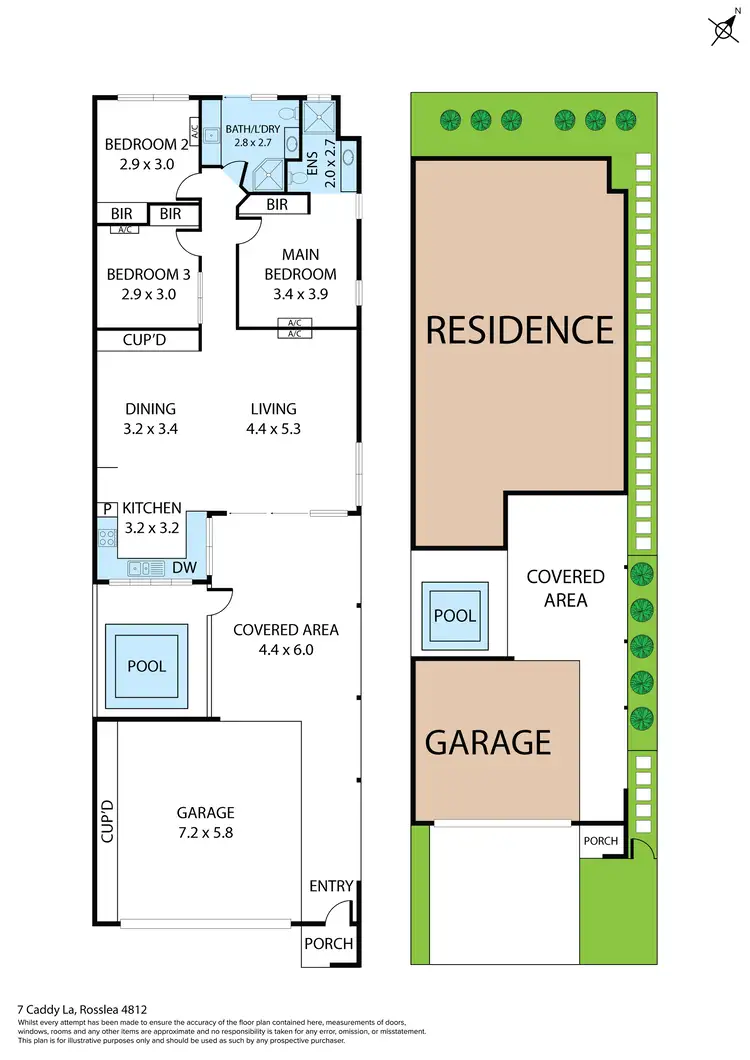 Floorplan of Homely house listing, 7 Caddy Lane, Rosslea QLD 4812