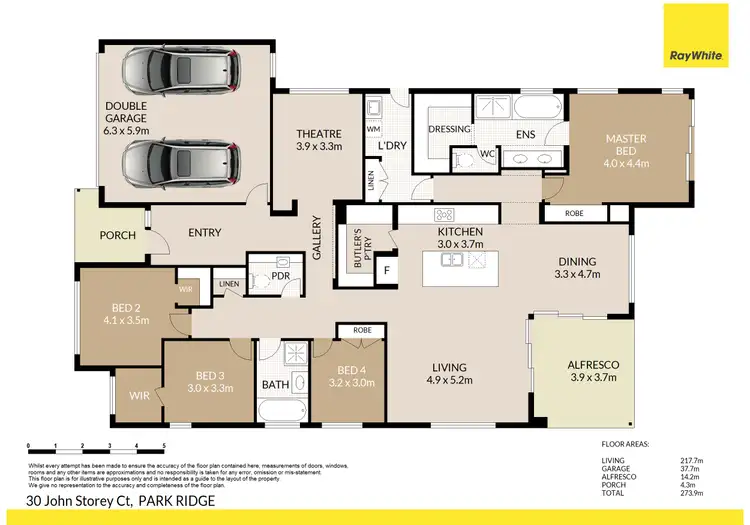 Floorplan of Homely house listing, 30 John Storey Court, Park Ridge QLD 4125