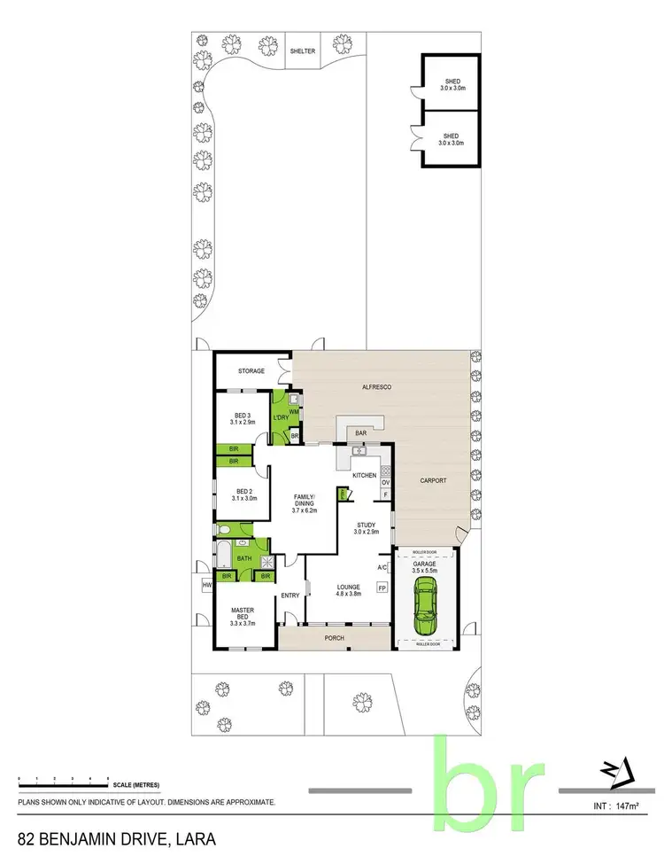 Floorplan of Homely house listing, 82 Benjamin Drive, Lara VIC 3212