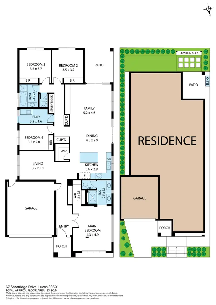 Floorplan of Homely house listing, 67 Shortridge Drive, Lucas VIC 3350