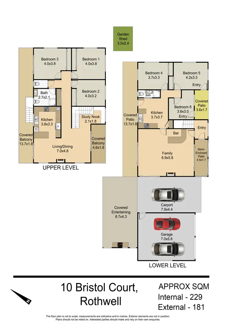 Floorplan of Homely house listing, 10 Bristol Court, Rothwell QLD 4022