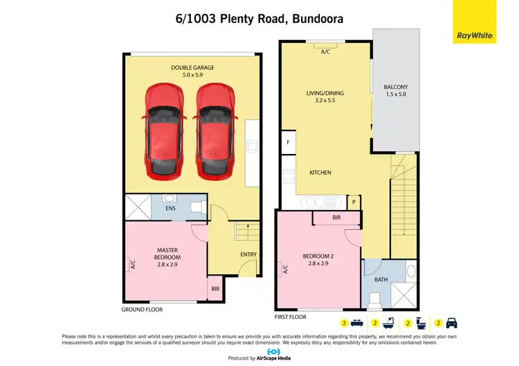 Floorplan of Homely townhouse listing, 6/1003 Plenty Road, Kingsbury VIC 3083