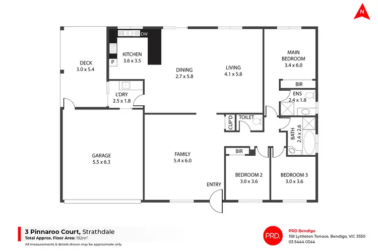 Floorplan of Homely house listing, 3 Pinnaroo Court, Strathdale VIC 3550