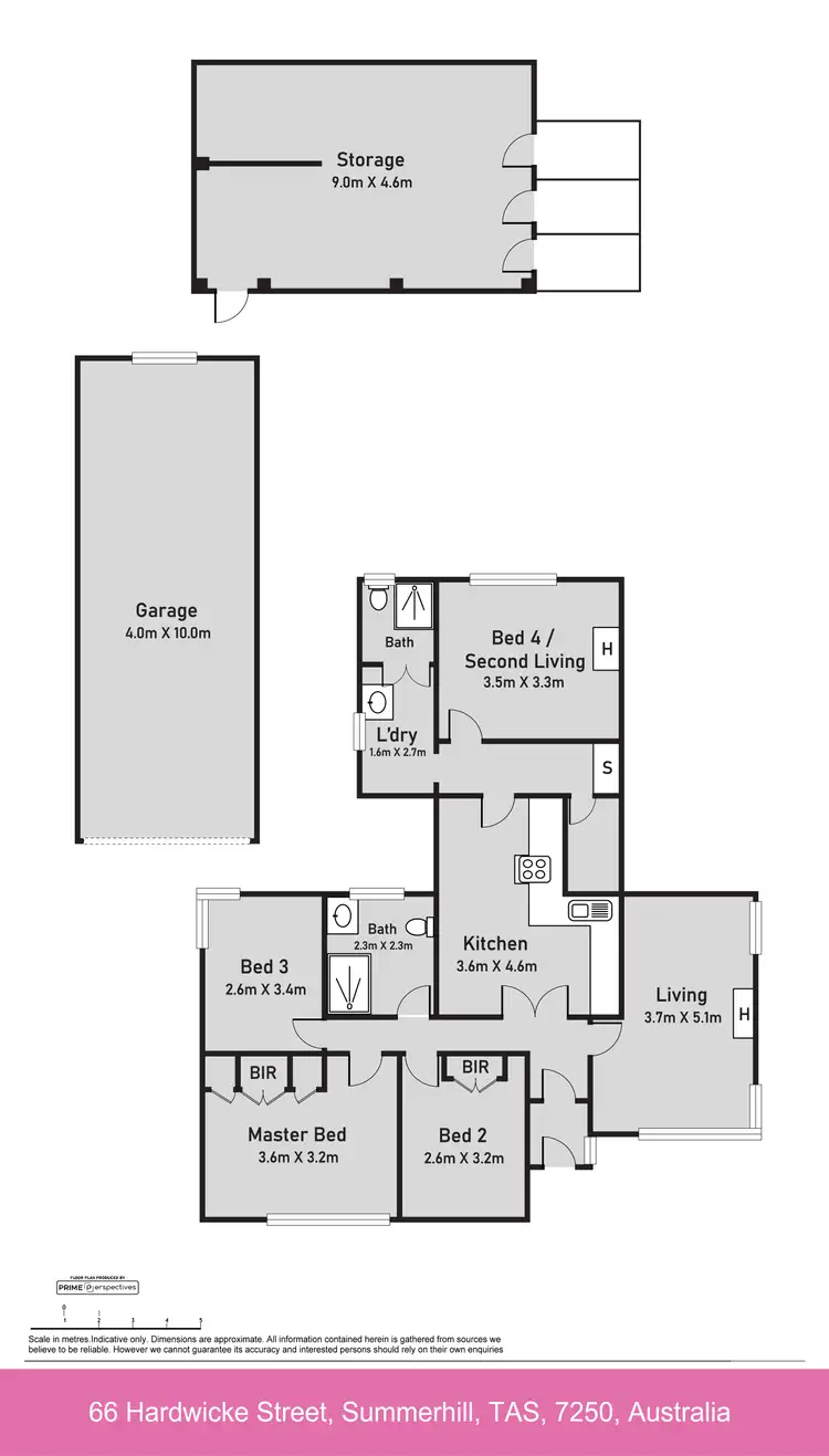 Floorplan of Homely house listing, 66 Hardwicke Street, Summerhill TAS 7250