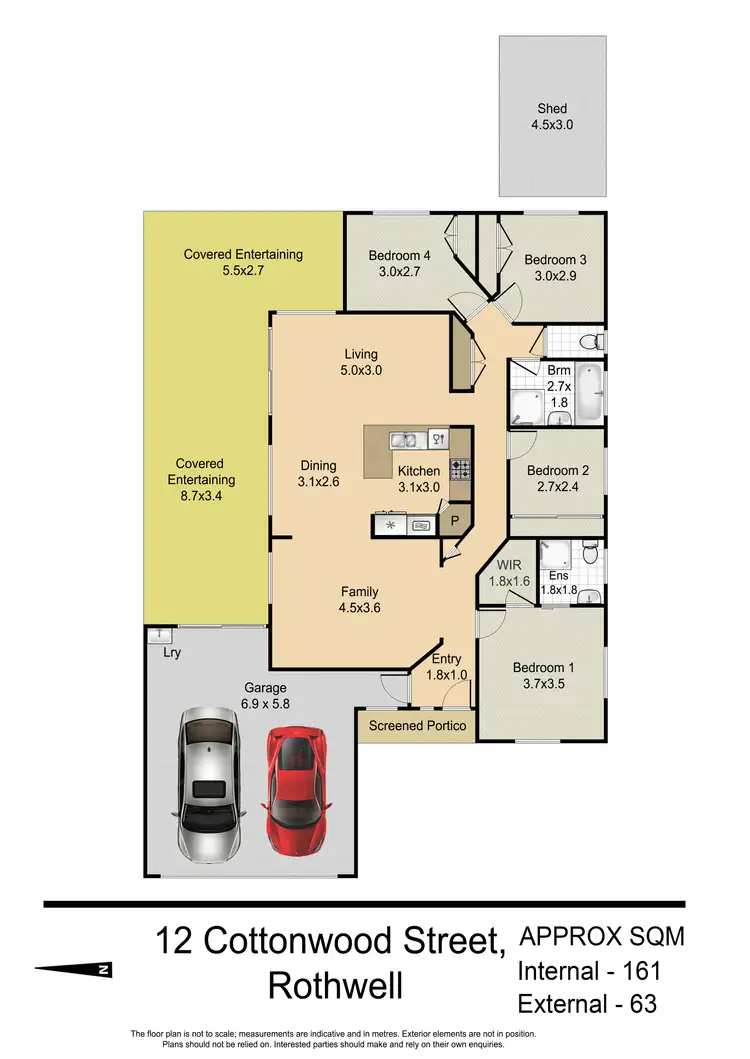 Floorplan of Homely house listing, 12 Cottonwood Street, Rothwell QLD 4022