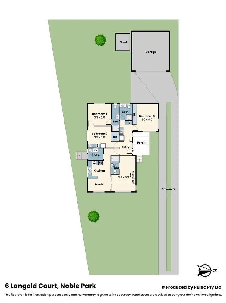 Floorplan of Homely house listing, 6 Langold Court, Noble Park VIC 3174
