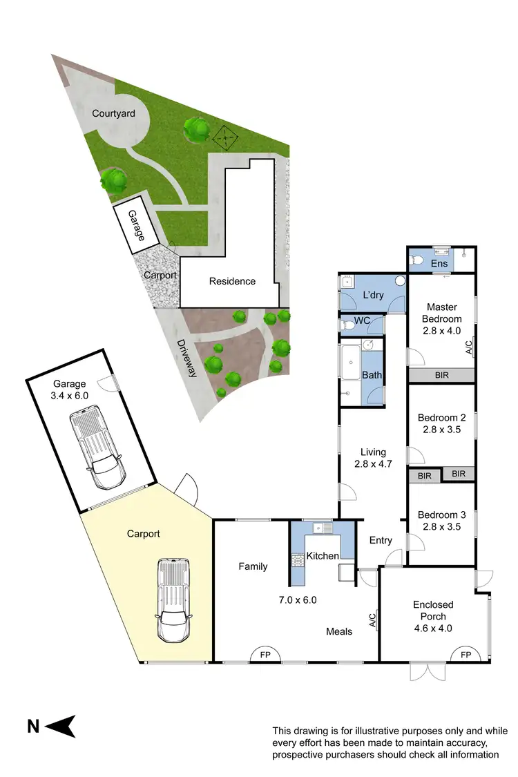 Floorplan of Homely house listing, 7 Curtayne Court, Noble Park North VIC 3174