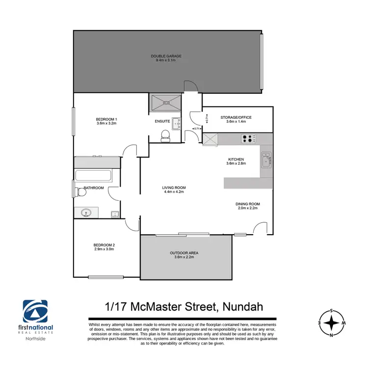 Floorplan of Homely unit listing, 1/17 Mcmaster Street, Nundah QLD 4012