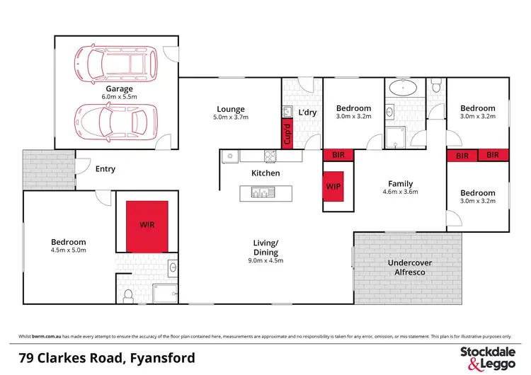 Floorplan of Homely house listing, 79 Clarkes Road, Fyansford VIC 3218