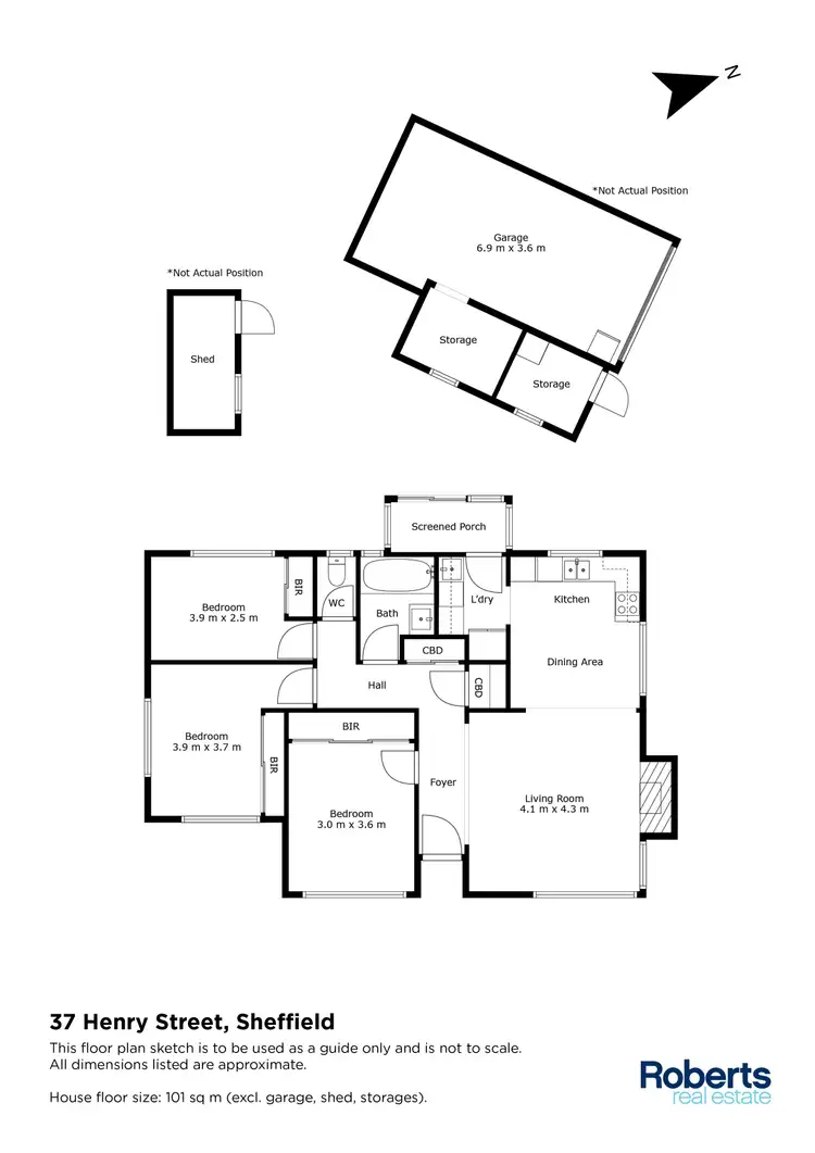 Floorplan of Homely house listing, 37 Henry Street, Sheffield TAS 7306