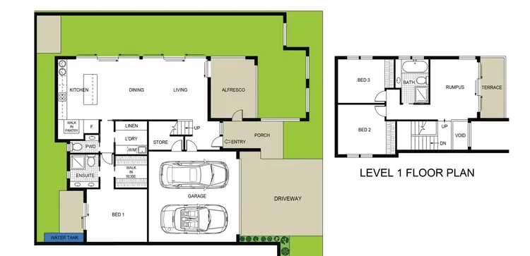 Floorplan of Homely townhouse listing, 2/8 Aurora Close, Mawson ACT 2607