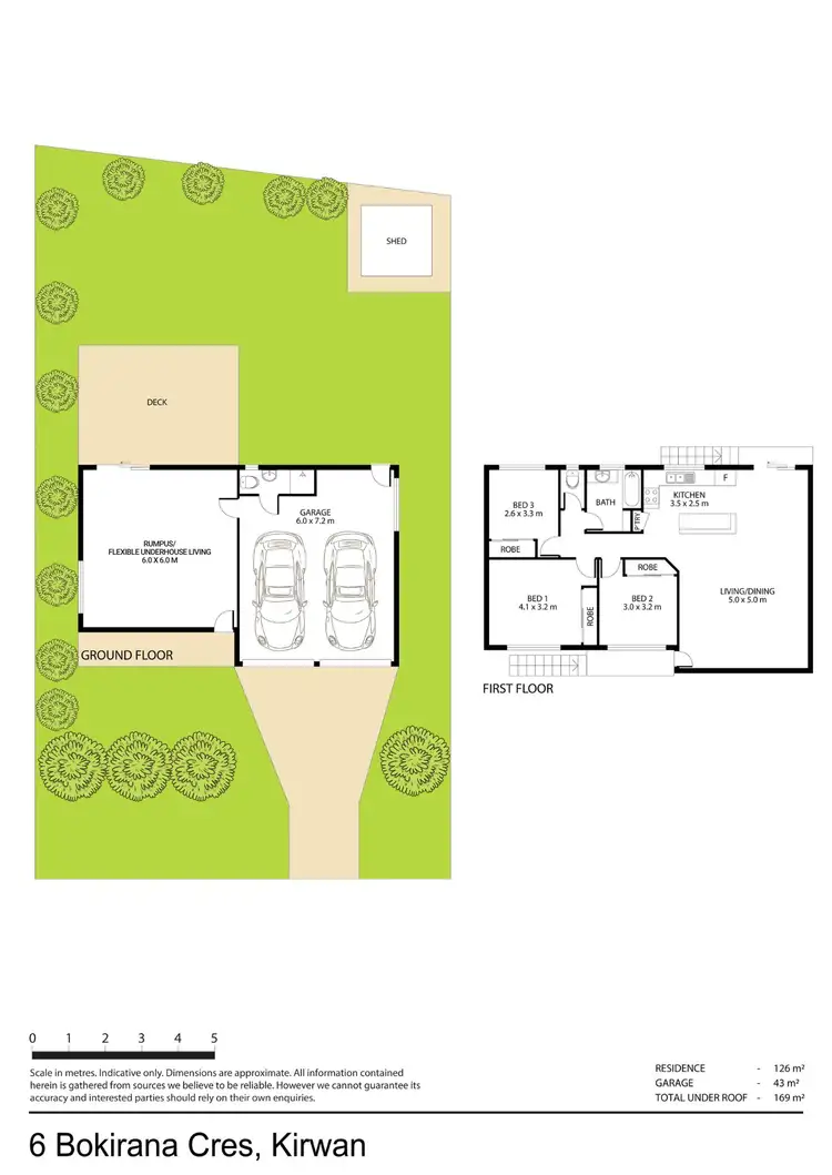 Floorplan of Homely house listing, 6 Bokirana Crescent, Kirwan QLD 4817