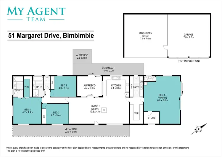 Floorplan of Homely house listing, 51 Margaret Drive, Bimbimbie NSW 2536