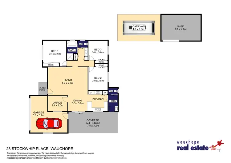 Floorplan of Homely house listing, 28 Stockwhip Place, Wauchope NSW 2446