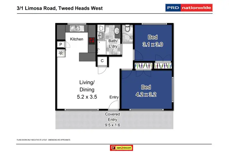 Floorplan of Homely unit listing, 3/1 Limosa Road, Tweed Heads West NSW 2485