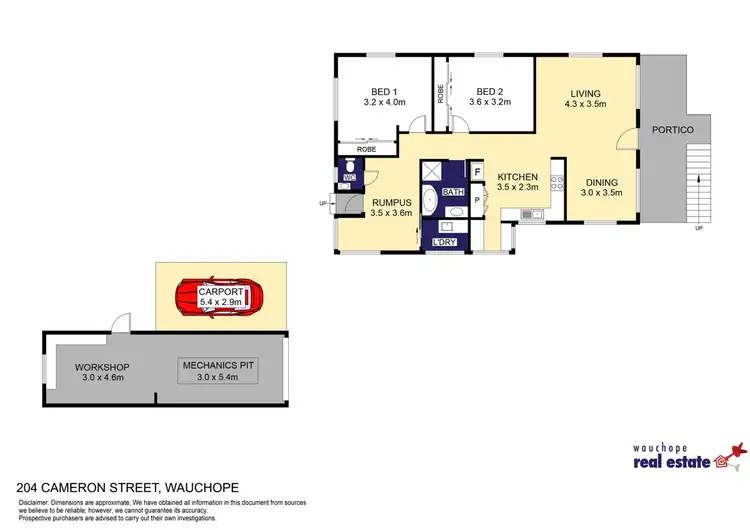 Floorplan of Homely house listing, 204 Cameron Street, Wauchope NSW 2446