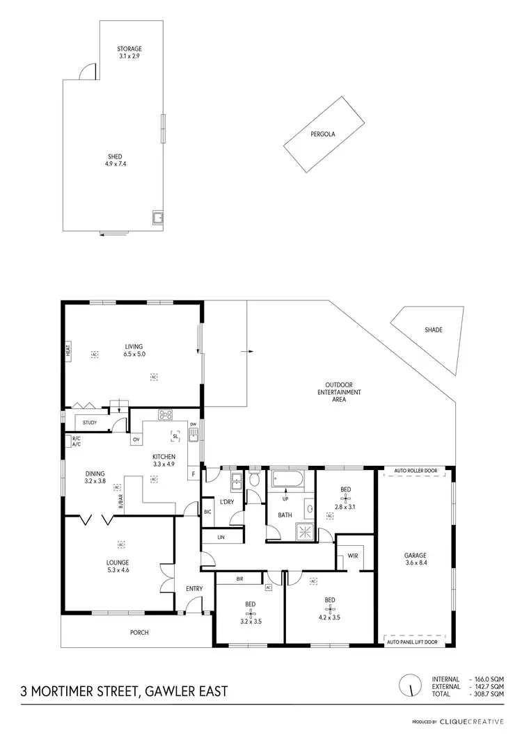 Floorplan of Homely house listing, 3 Mortimer Street, Gawler East SA 5118
