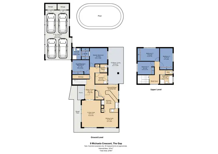 Floorplan of Homely house listing, 9 Michaela Crescent, The Gap QLD 4061