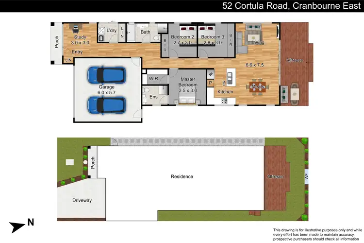 Floorplan of Homely house listing, 52 Cortula Road, Cranbourne East VIC 3977