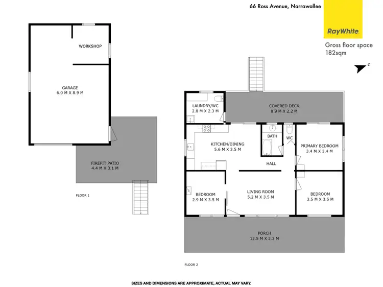 Floorplan of Homely house listing, 66 Ross Avenue, Narrawallee NSW 2539