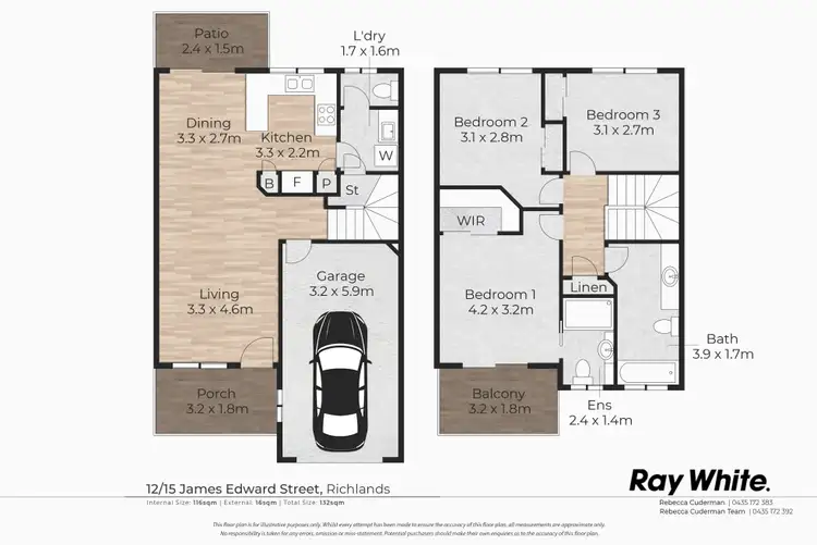 Floorplan of Homely townhouse listing, 12/15 James Edward Street, Richlands QLD 4077