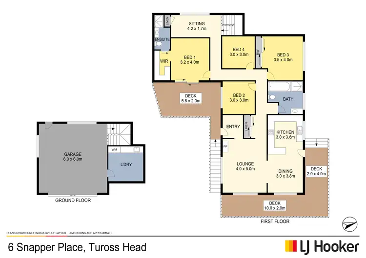 Floorplan of Homely house listing, 6 Snapper Place, Tuross Head NSW 2537