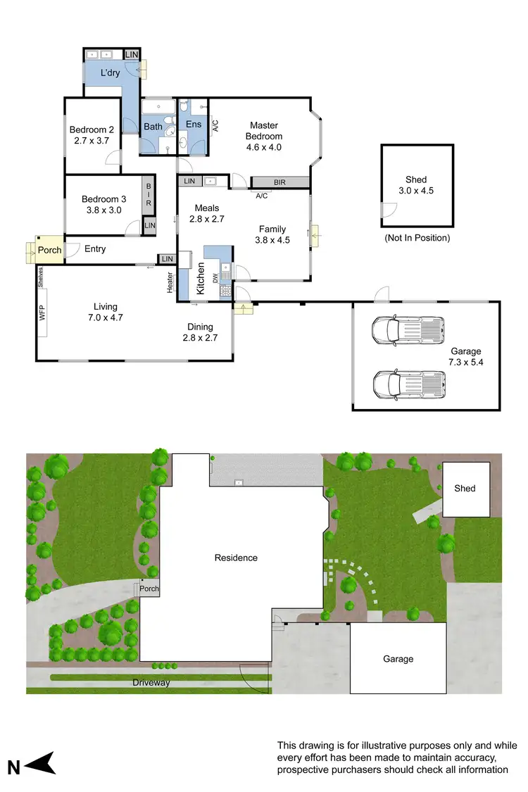Floorplan of Homely house listing, 6 Stradbroke Crescent, Mulgrave VIC 3170