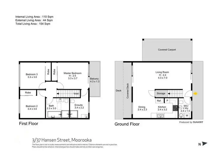 Floorplan of Homely townhouse listing, 3/37 Hansen Street, Moorooka QLD 4105