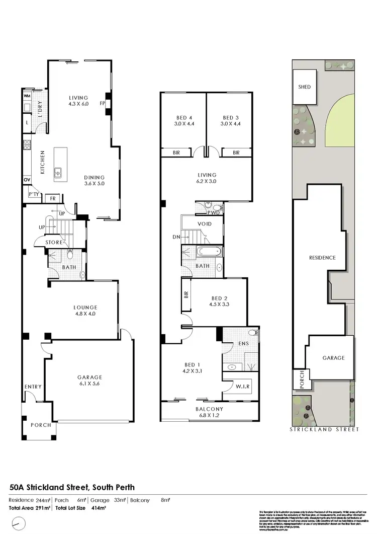 Floorplan of Homely house listing, 50A Strickland Street, South Perth WA 6151