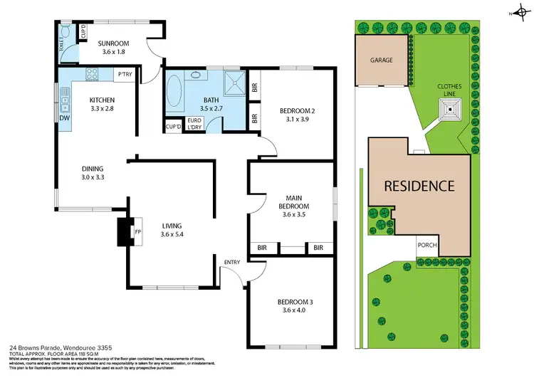 Floorplan of Homely house listing, 24 Browns Parade, Wendouree VIC 3355