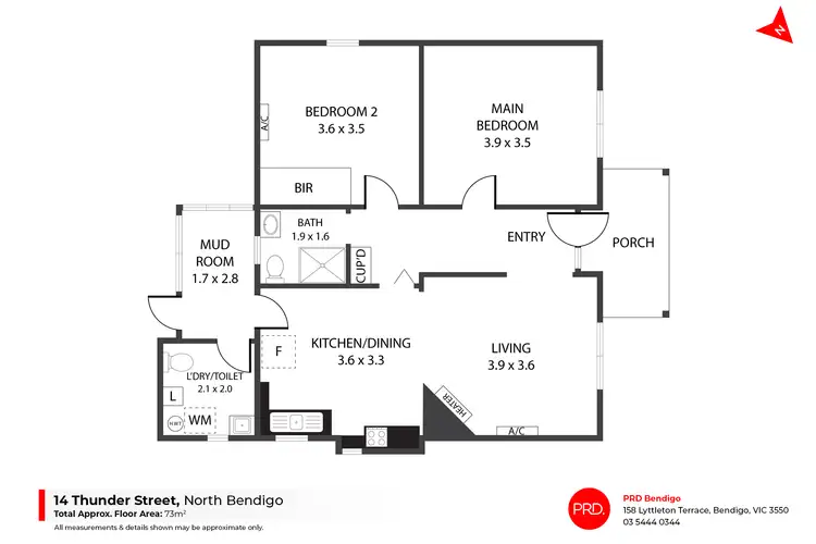 Floorplan of Homely house listing, 14 Thunder Street, North Bendigo VIC 3550