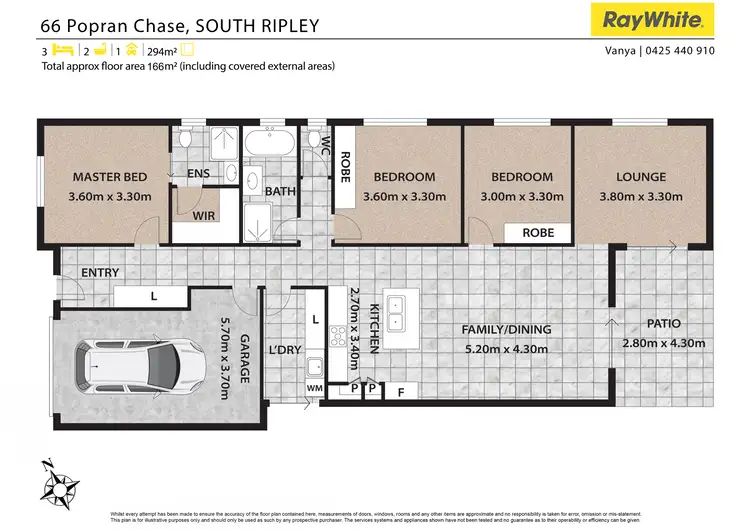 Floorplan of Homely house listing, 66 Popran Chase, South Ripley QLD 4306