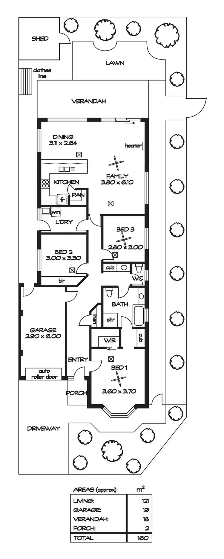 Floorplan of Homely house listing, 3 Regent Court, Oakden SA 5086