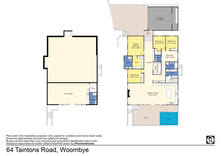Floorplan of Homely house listing, 64 Taintons Road, Woombye QLD 4559