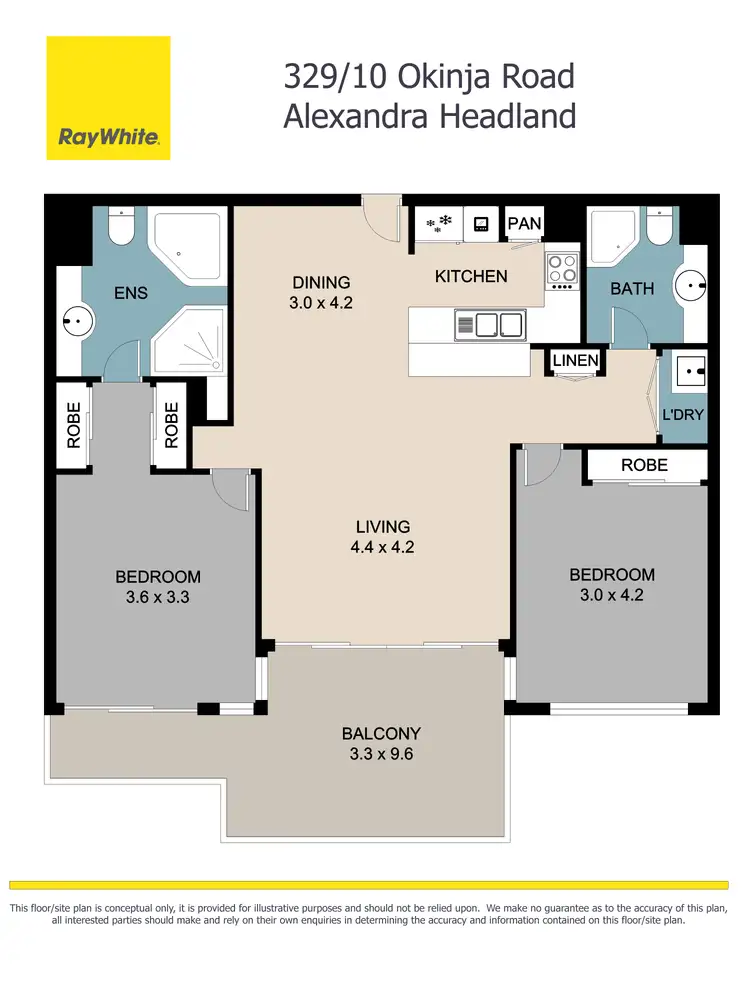 Floorplan of Homely unit listing, 329/10 Okinja Road, Alexandra Headland QLD 4572