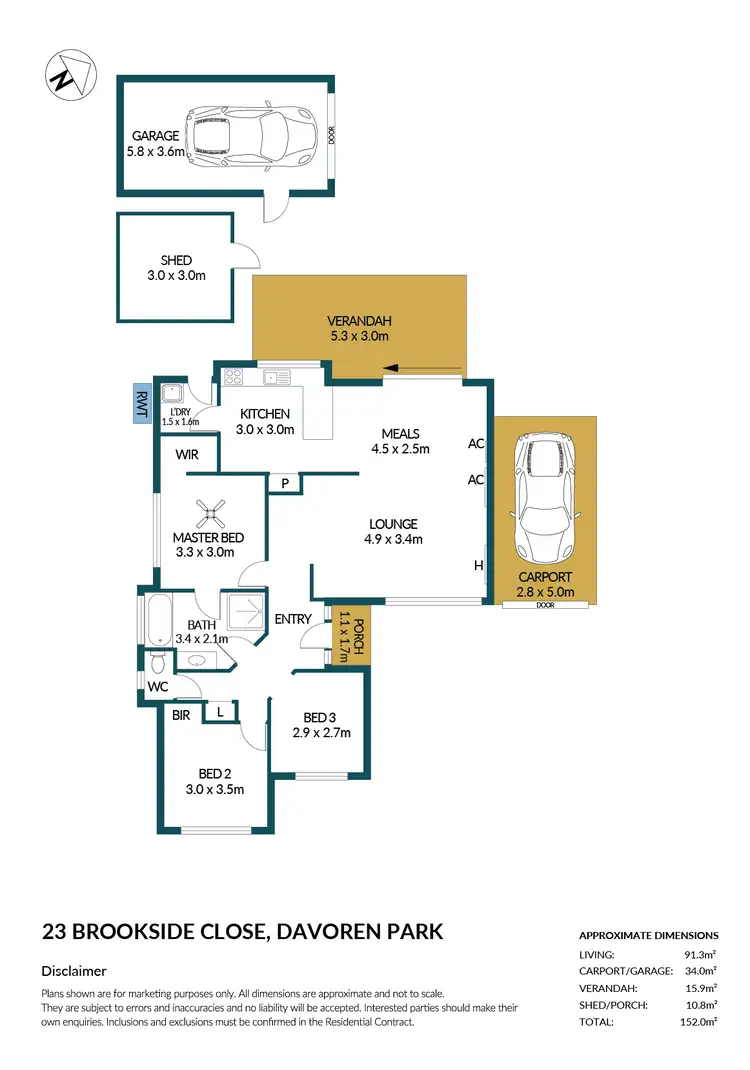 Floorplan of Homely house listing, 23 Brookside Close, Davoren Park SA 5113