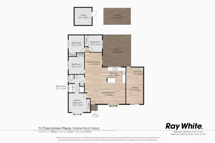 Floorplan of Homely house listing, 11 Cherrytree Place, Waterford West QLD 4133