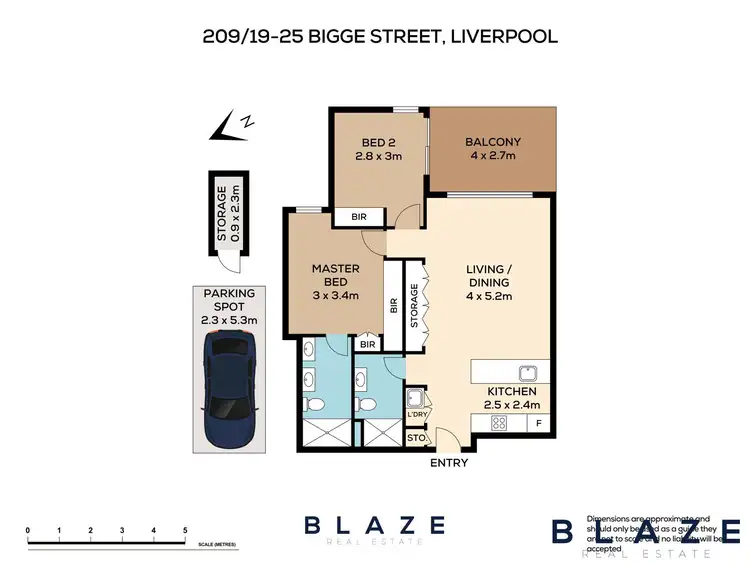 Floorplan of Homely unit listing, A209/19-25 Bigge Street, Liverpool NSW 2170
