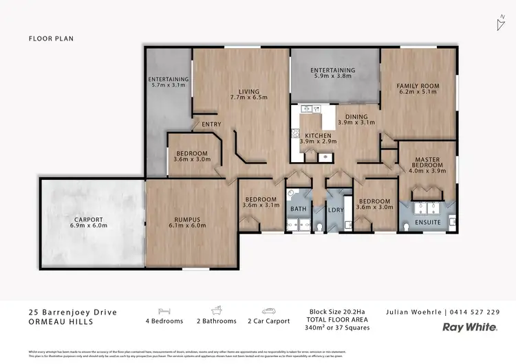 Floorplan of Homely house listing, 25 Barrenjoey Drive, Ormeau Hills QLD 4208