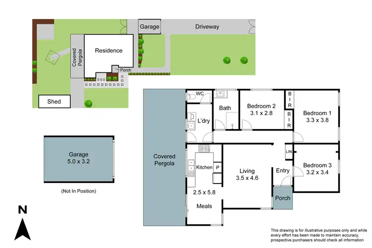 Floorplan of Homely house listing, 44 Clyde Street, Ferntree Gully VIC 3156