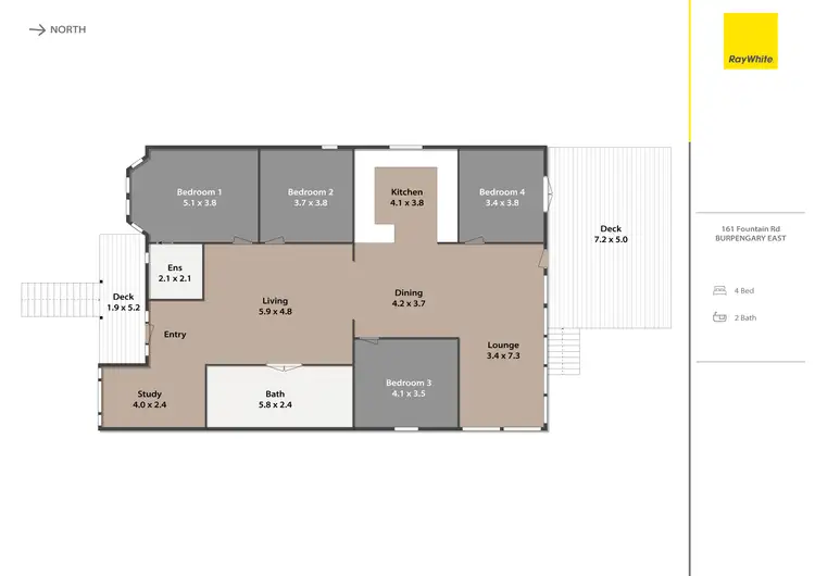 Floorplan of Homely rural property listing, 161 Fountain Road, Burpengary East QLD 4505