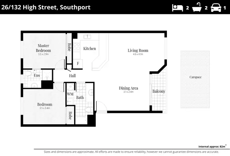 Floorplan of Homely apartment listing, 26/132 High Street, Southport QLD 4215