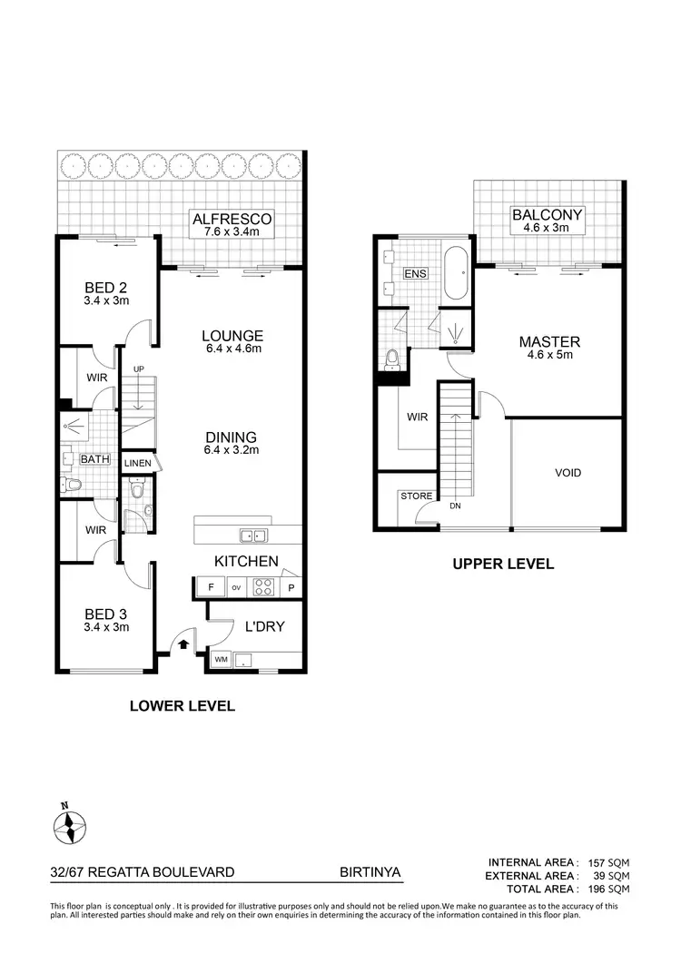 Floorplan of Homely unit listing, 32/67 Regatta Boulevard, Birtinya QLD 4575