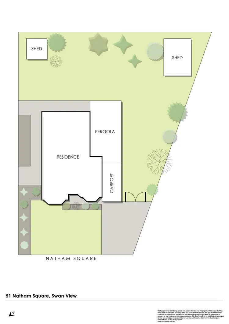 Floorplan of Homely house listing, 51 Natham Square, Swan View WA 6056