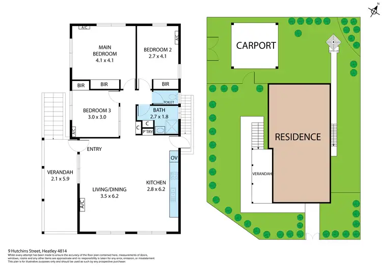Floorplan of Homely house listing, 9 Hutchins Street, Heatley QLD 4814