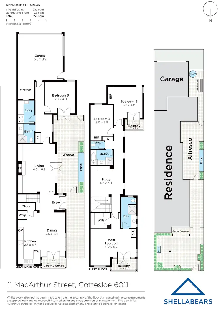 Floorplan of Homely house listing, 11 MacArthur Street, Cottesloe WA 6011
