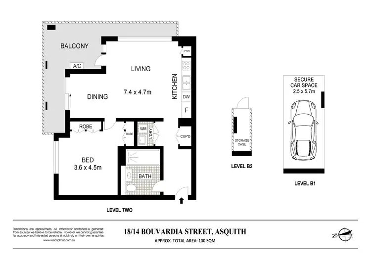 Floorplan of Homely apartment listing, 18/14 Bouvardia Street, Asquith NSW 2077