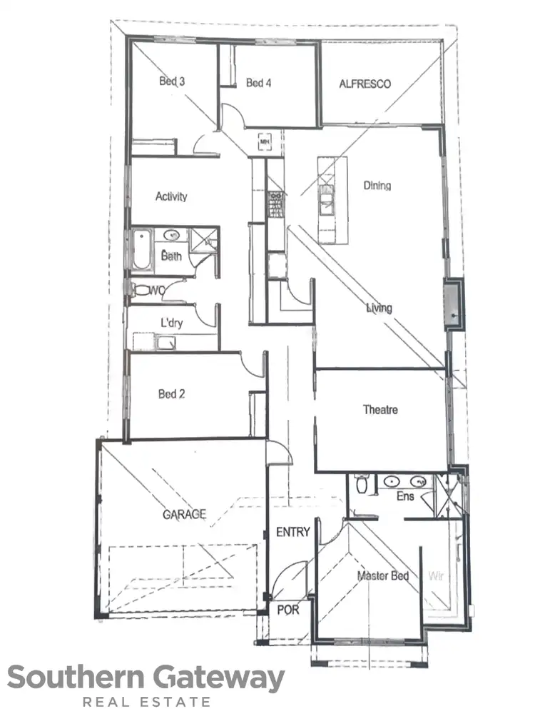 Floorplan of Homely house listing, 188 Sunrise Boulevard, Wellard WA 6170