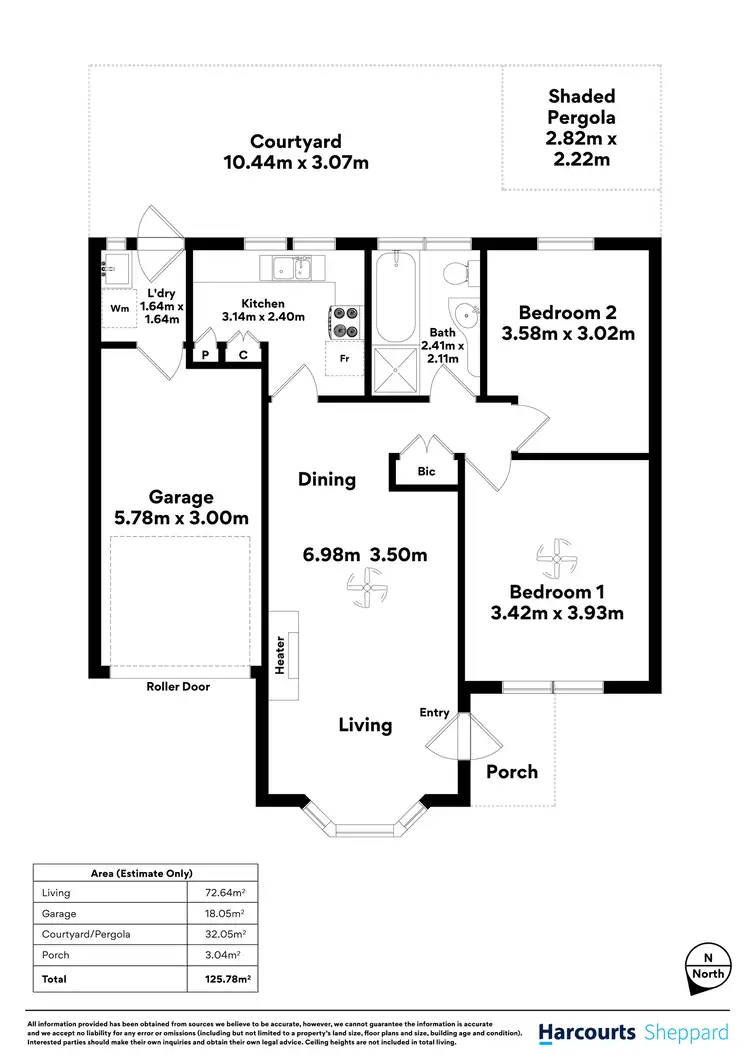 Floorplan of Homely unit listing, 9/265 Glynburn Road, St Morris SA 5068