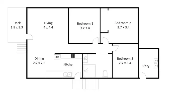 Floorplan of Homely house listing, 23 Adams Street, Deagon QLD 4017